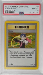 V1709: 2000: Koga: 19/132: 1ST Edition: Gym Challenge: PSA: 8: NM-MT: 102261215